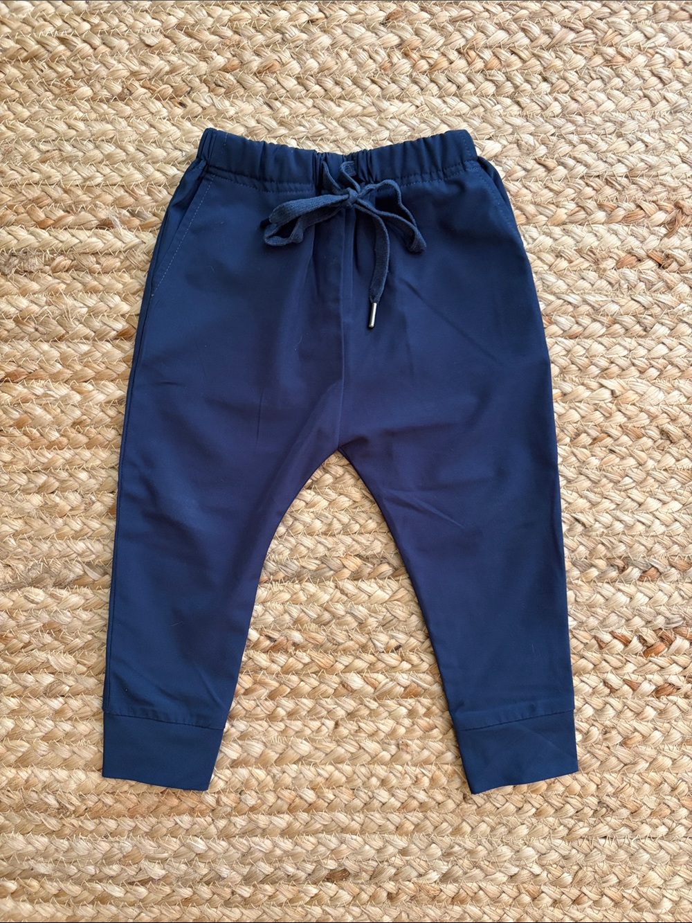 Little English navy blue sport pant 18M